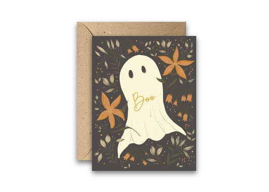 Halloween Ghosts greeting card with envelope