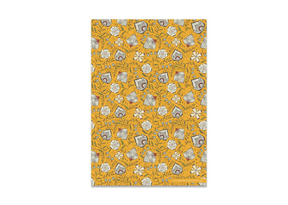 Ochre Garden Wrapping Paper Roll: 20x29 | 3 Sheets/Roll