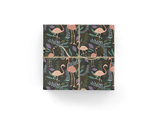 Tropical Flamingo Wrapping Paper