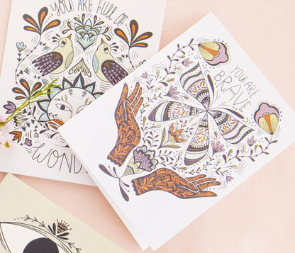 You Are Brave Greeting Card