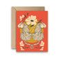Intwined Tiger Greeting Card