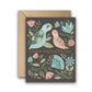 Enchanting Mother's Day Birds & Blooms Gold Foil Greeting Card