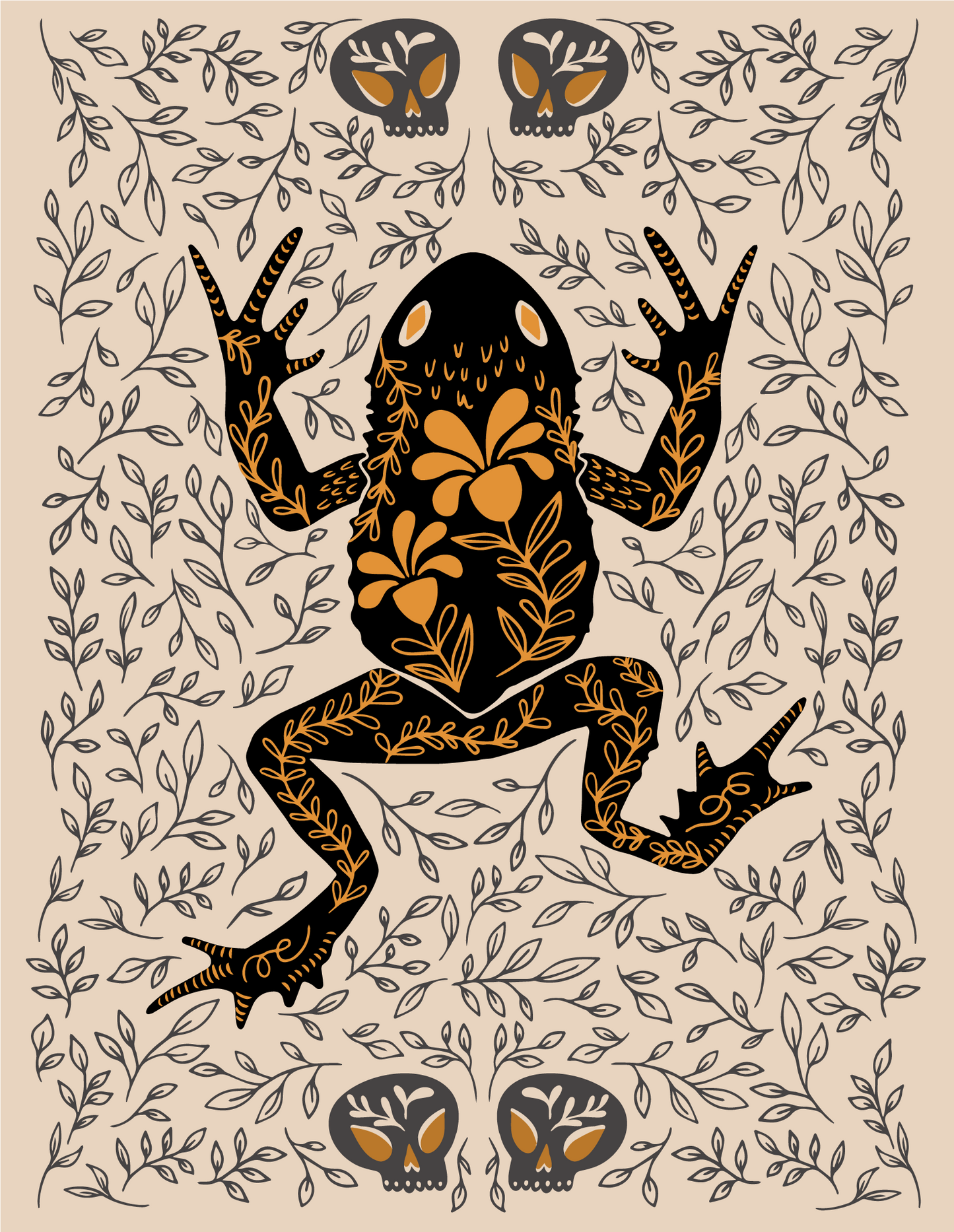 Toad Dark Omens Greeting Card