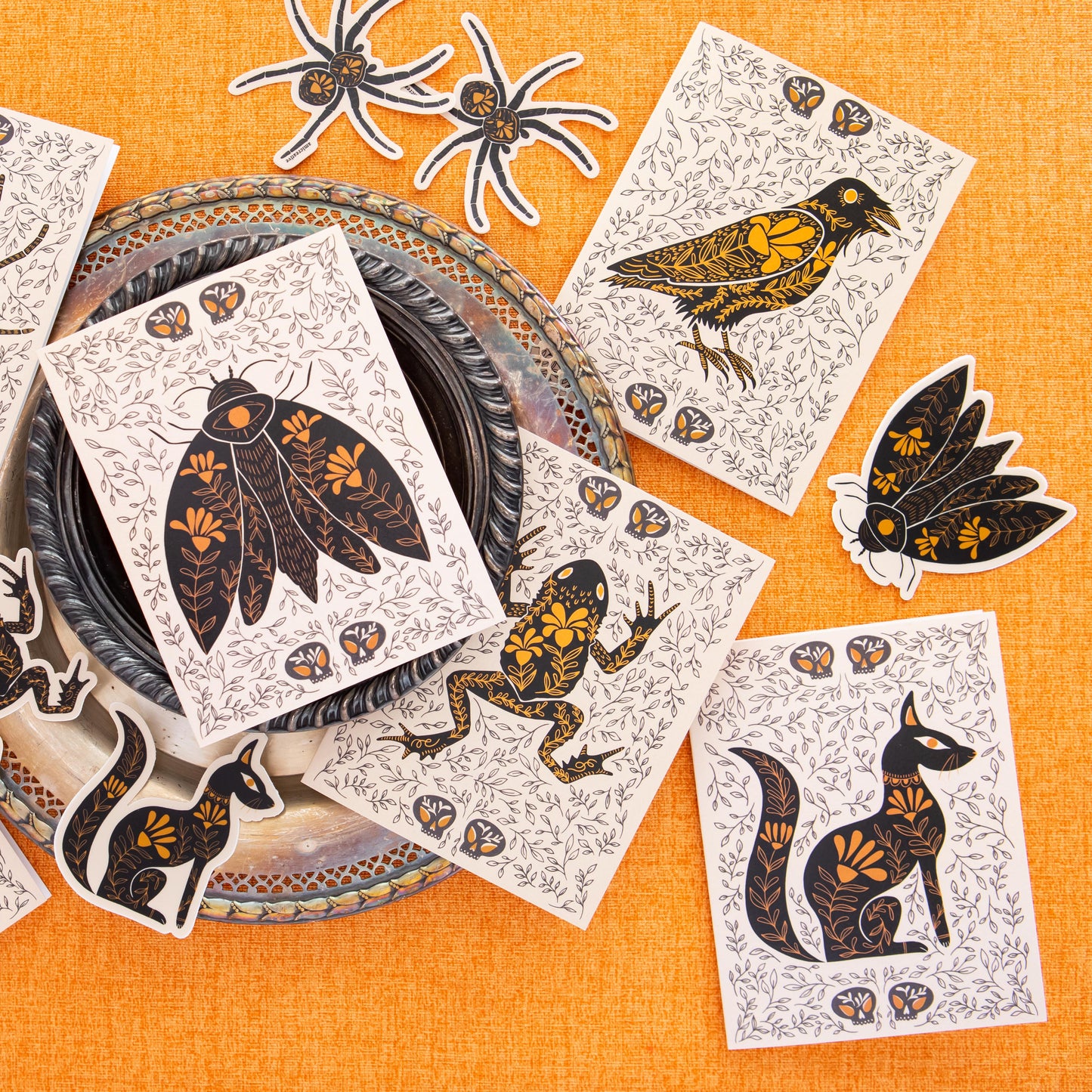 Raven Dark Omens Greeting Card