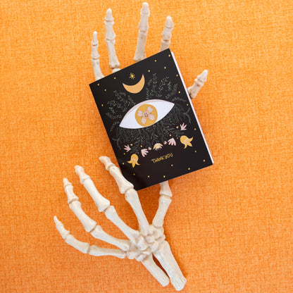 Mystic Eye Thank You Gold Foil Greeting Card