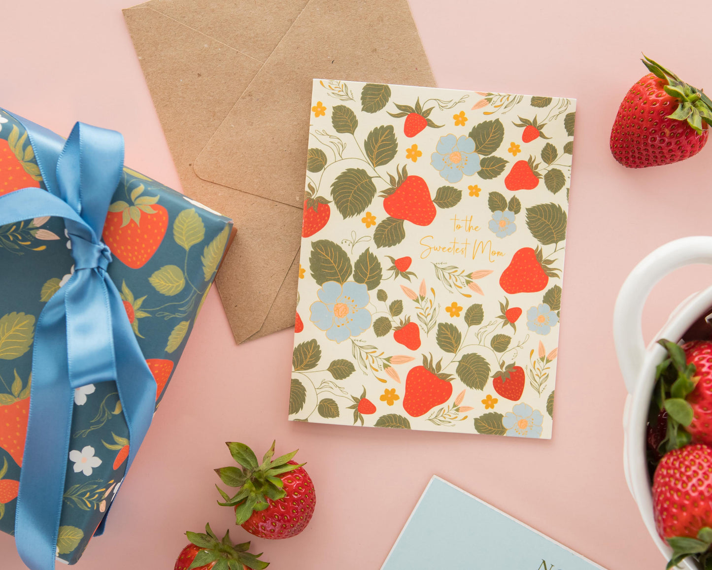 Strawberry Garden Mother’s Day Greeting Card
