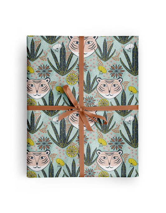 Mod Tiger Wrapping Paper