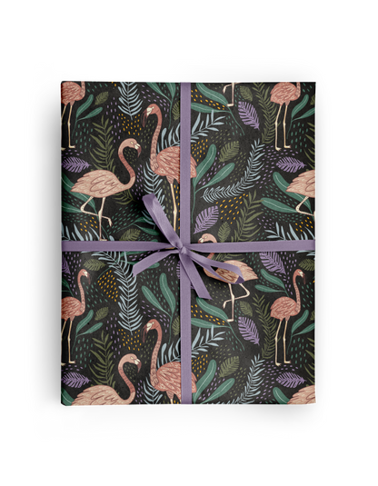 Tropical Flamingo Wrapping Paper