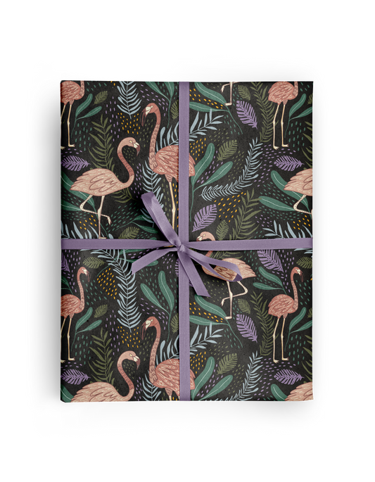 Tropical Flamingo Wrapping Paper