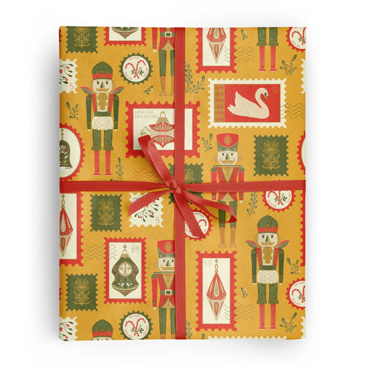 Holiday Postage Holiday & Christmas Wrapping Paper Sheets