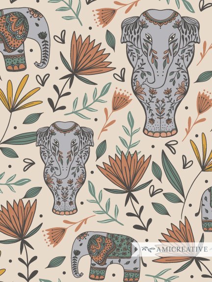 Animal illustration by Amita Nair