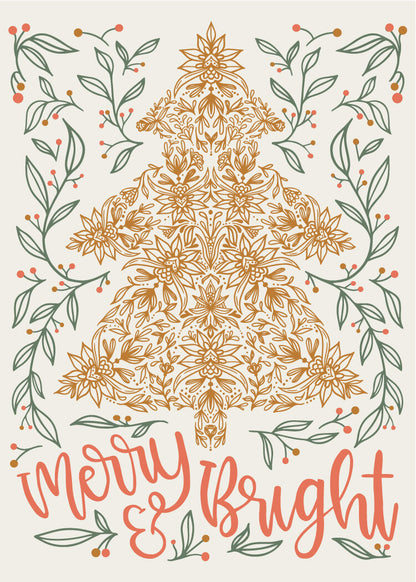 Merry and Bright Greeting Card