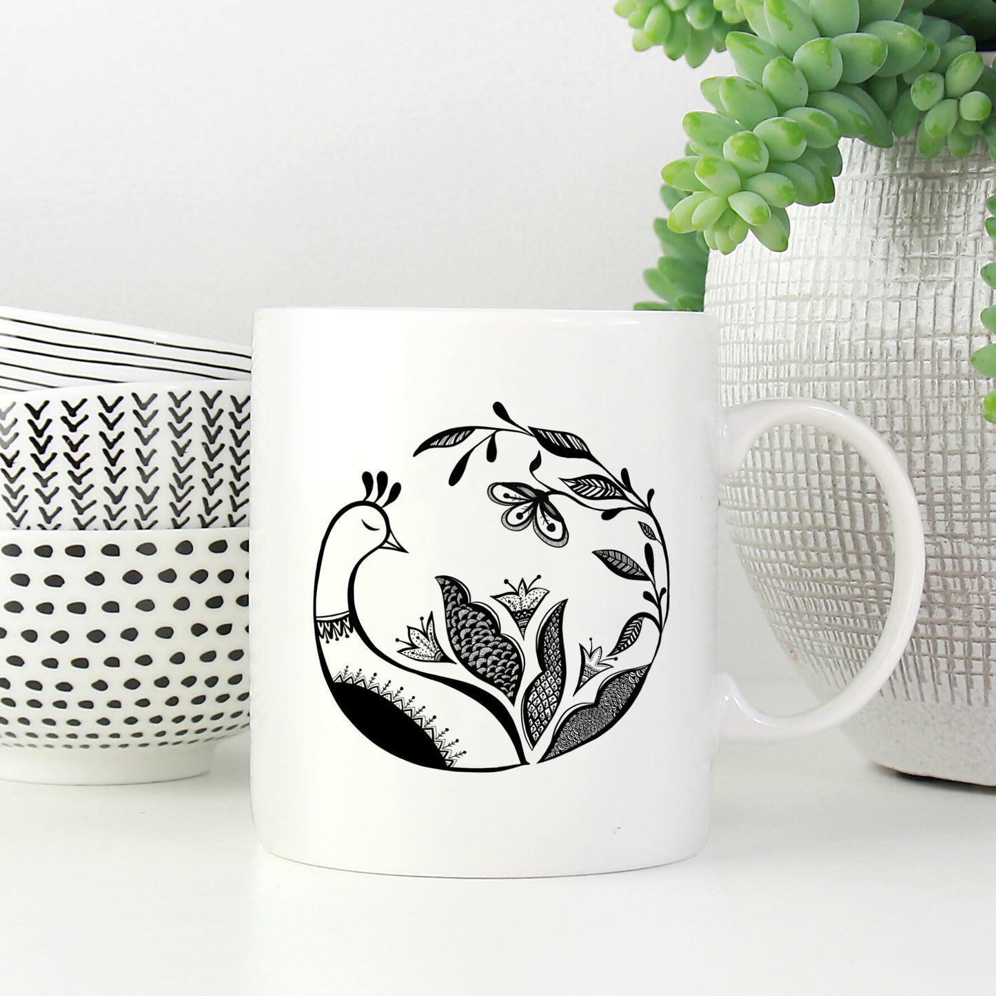 Birds Nest Ceramic Mug