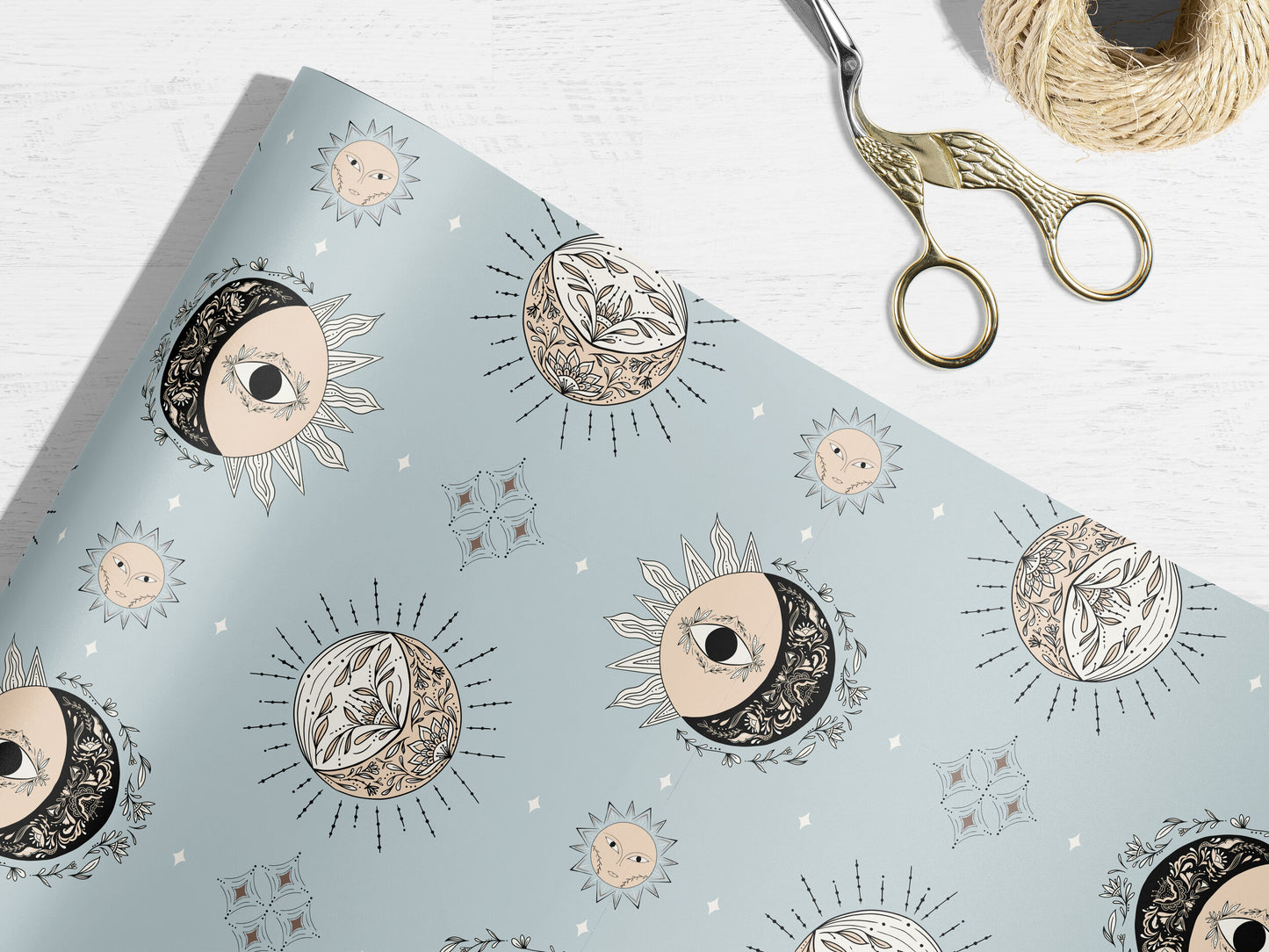 Celestial Bodies Wrapping Paper