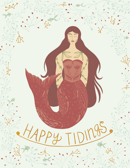 Calm Seas Gold Foil Greeting Card