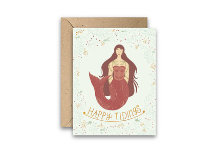 Calm Seas Gold Foil Greeting Card