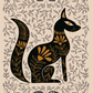 Egyptian Cat Greeting Card