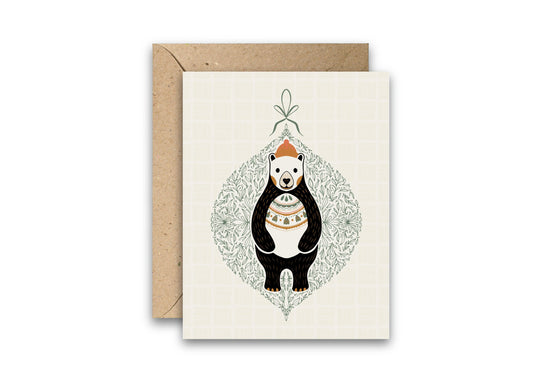 Holiday Bear Greeting Card