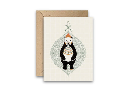 Holiday Bear Greeting Card