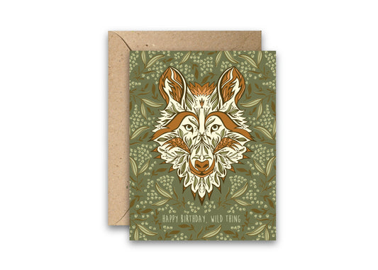 Wild Thing Birthday Greeting Card