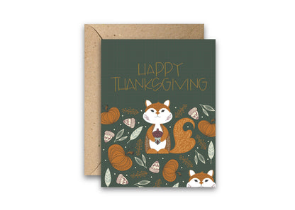 Thanksgiving Friends Greeting Card