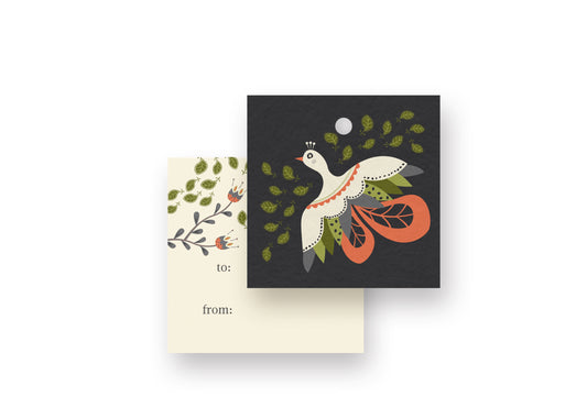 Gift Tag - Blooming Birds