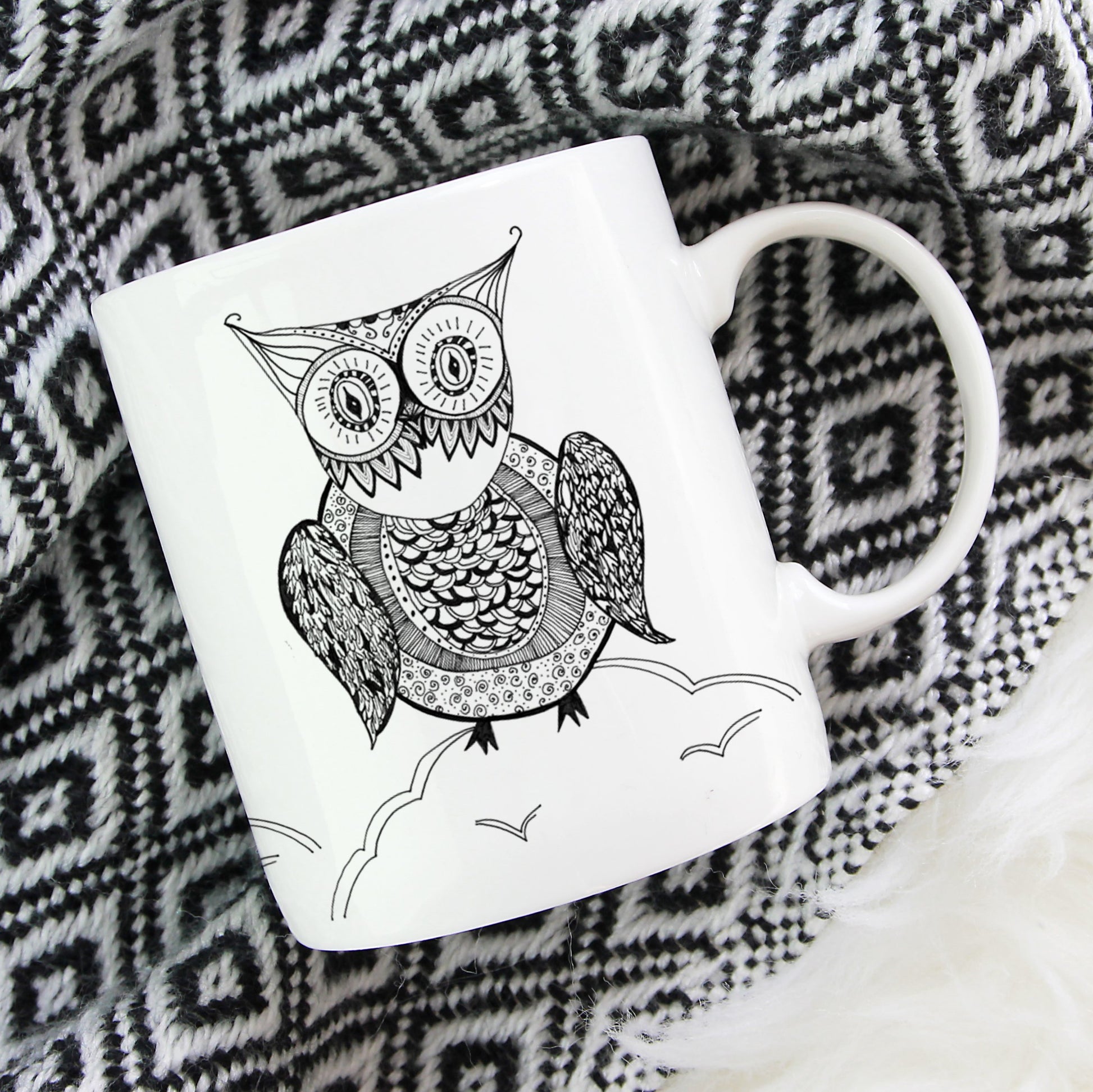 Curious Owl Ceramic Mug