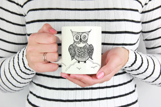 Curious Owl Ceramic Mug