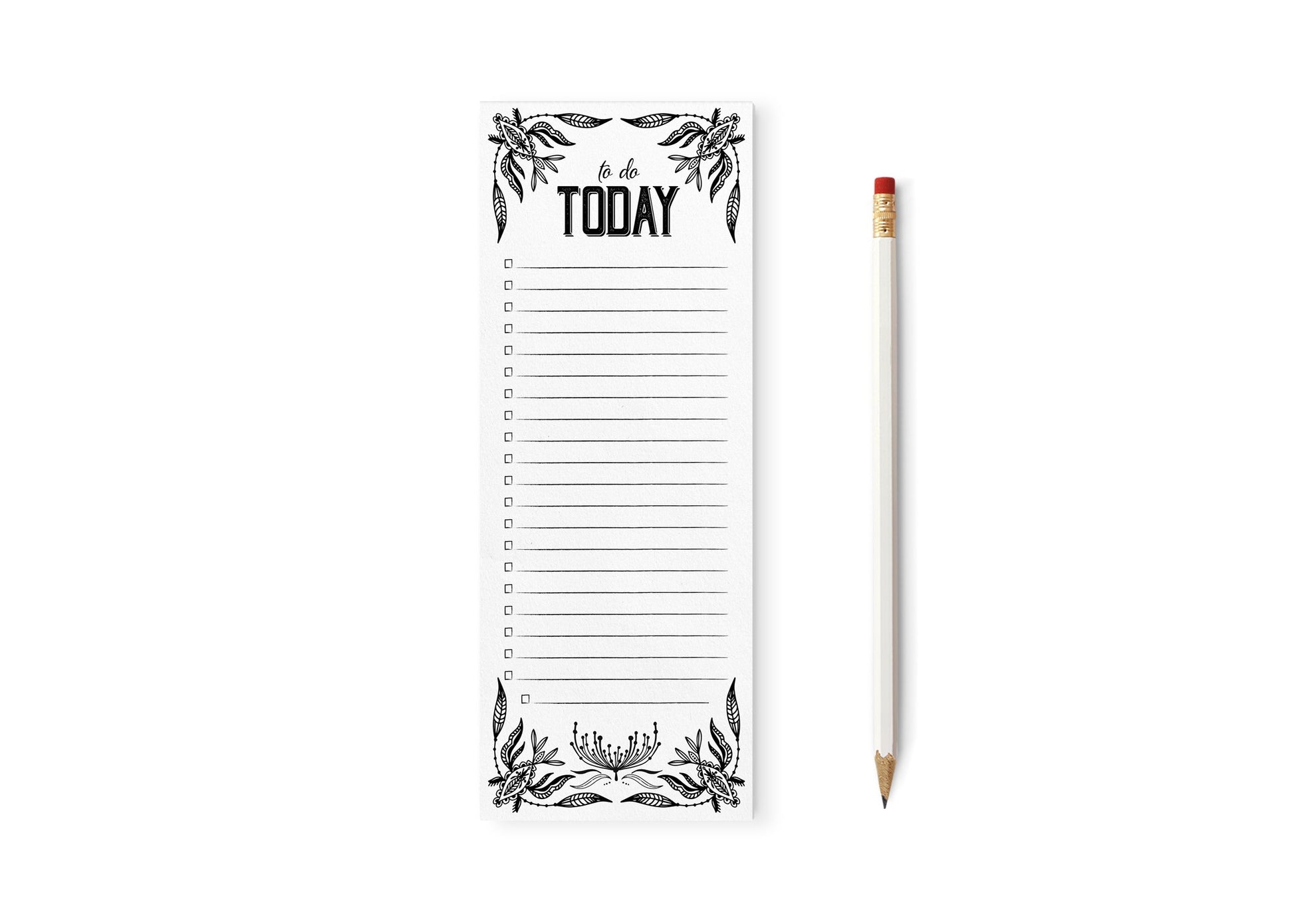 Today’s Tasks Notepad: 3.5"x8.5"