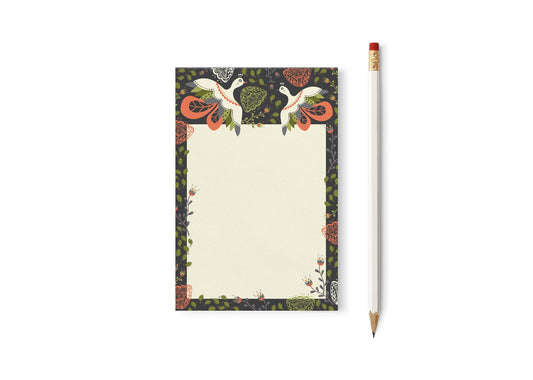 Blooming Birds Notepad 4" x 6"