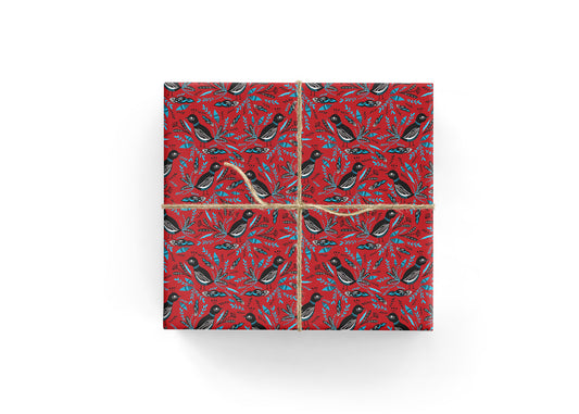 Holiday Birds Wrapping Paper