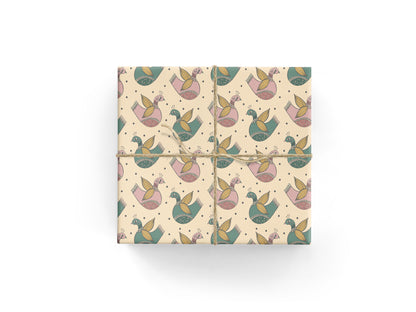 Flock of Peacock Wrapping Paper