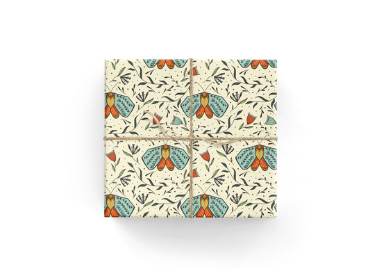 Woodland Moth Wrapping Paper