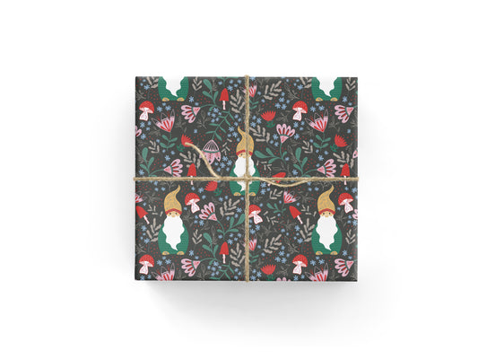 Berry Gnome Wrapping Paper