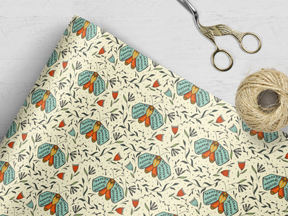 Woodland Moth Wrapping Paper