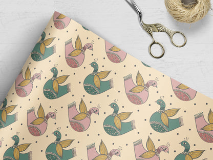 Flock of Peacock Wrapping Paper