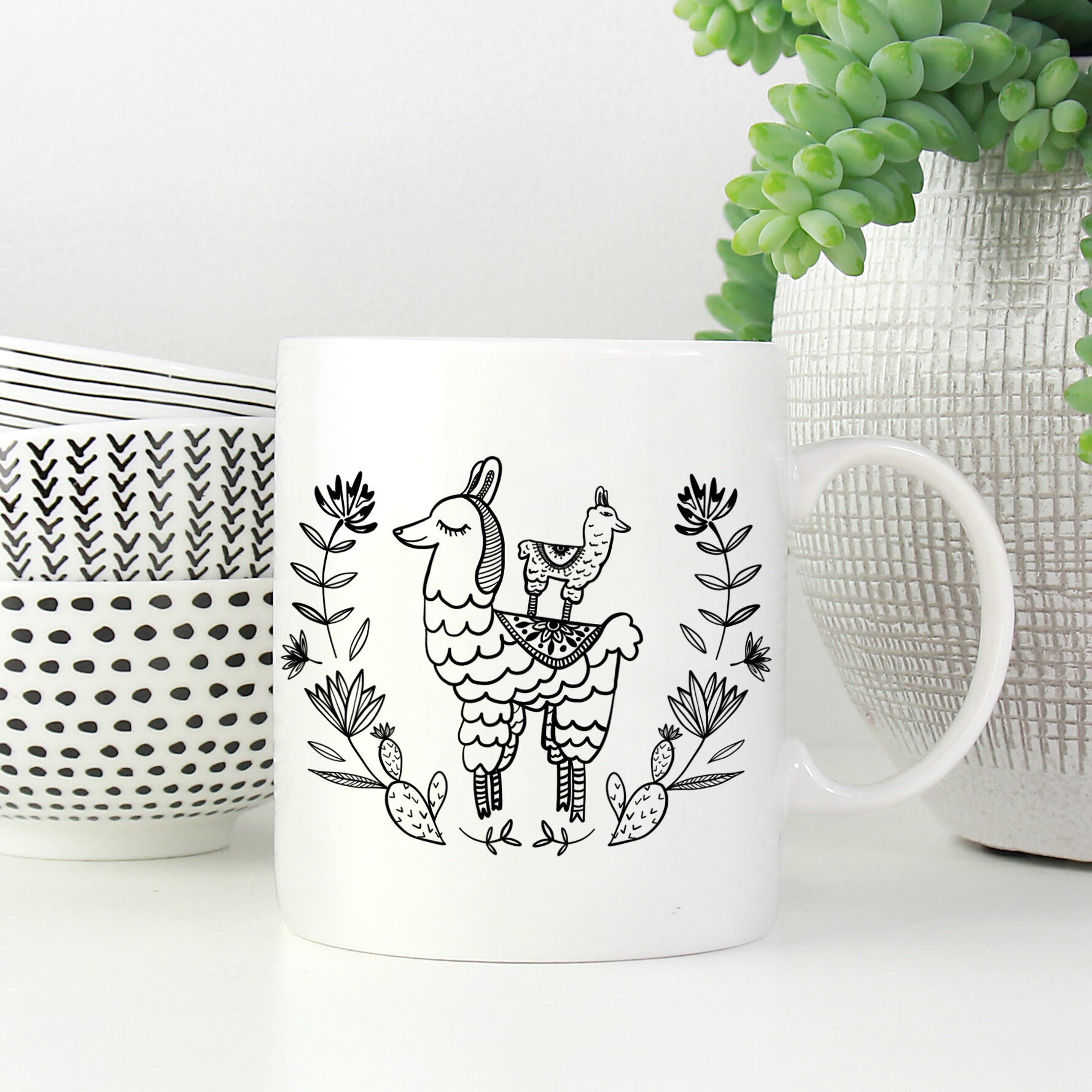 Llama Mama Ceramic Mug
