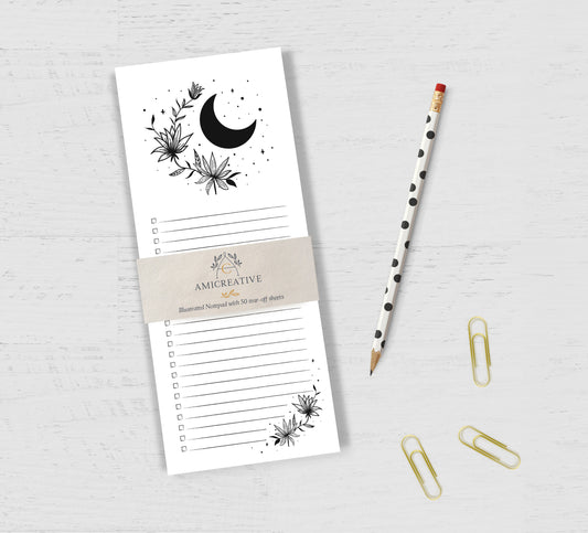 Moonlight Notepad: 3.5"x8.5"